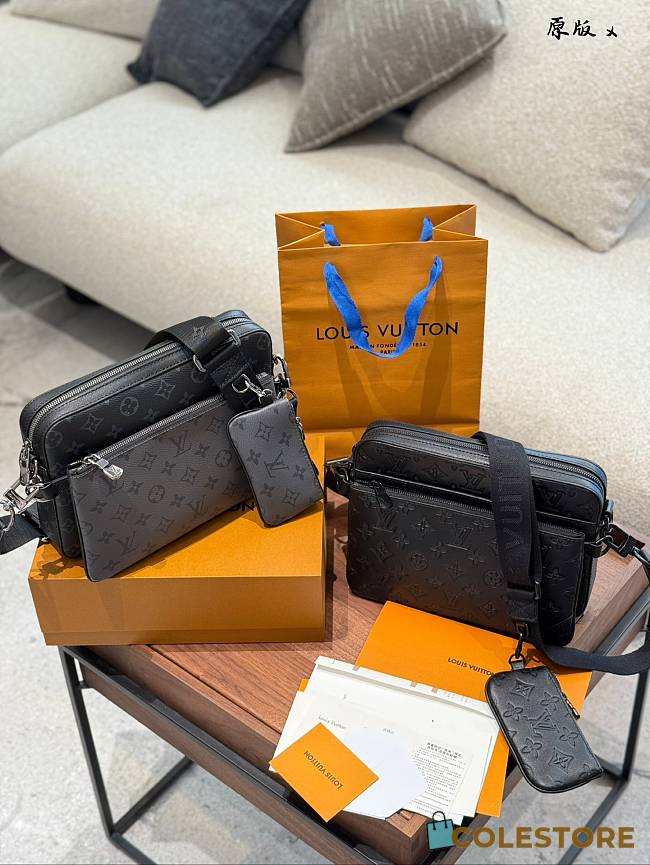 Colestore Louis Vuitton Trio Messenger Monogram Eclipse Black 24 cm - 1