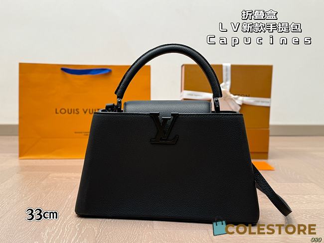 Colestore Louis Vuitton Capucines Black 33 x 19 cm - 1