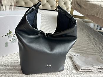 Colestore Loewe Leather Squeeze Bag Black 33 x 27 cm
