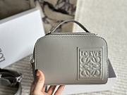 Colestore Loewe Mini crossbody camera bag in satin calfskin Grey 18 x 12 cm - 1