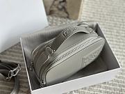 Colestore Loewe Mini crossbody camera bag in satin calfskin Grey 18 x 12 cm - 6