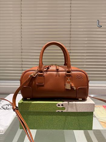 Colestore Loewe Amazona 23 Cropped bag in nappa calfskin Brown 24*11 cm