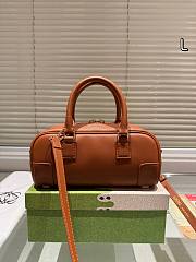 Colestore Loewe Amazona 23 Cropped bag in nappa calfskin Brown 24*11 cm - 4