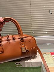 Colestore Loewe Amazona 23 Cropped bag in nappa calfskin Brown 24*11 cm - 2