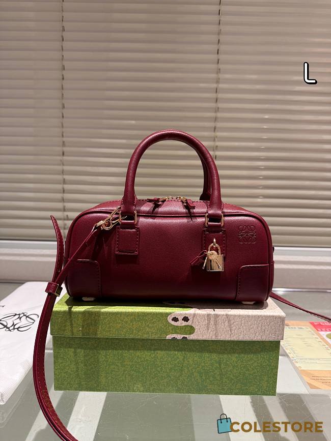 Colestore Loewe Amazona 23 Cropped bag in nappa calfskin Rouge 24*11 cm - 1