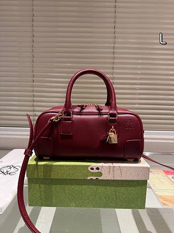 Colestore Loewe Amazona 23 Cropped bag in nappa calfskin Rouge 24*11 cm