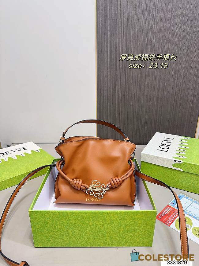 Colestore Loewe Flamenco Bag Brown 23 x 18 cm - 1