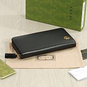 Colestore Gucci Animalier Leather Zip Around Wallet - Pink 19 x 10 cm - 3