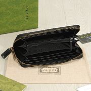 Colestore Gucci Animalier Leather Zip Around Wallet - Pink 19 x 10 cm - 2