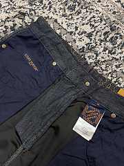 Colestore Louis Vuitton Embroidered Denim Pants 1AFX90 - 3