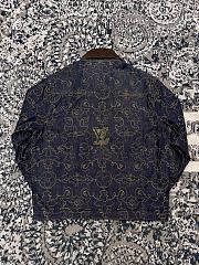 Colestore Louis Vuitton Embroidered Denim Workwear Jacket 1AFWXM - 2