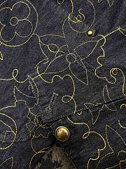 Colestore Louis Vuitton Embroidered Denim Workwear Jacket 1AFWXM - 3