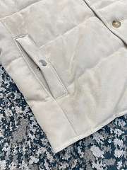 Colestore Brunello Cucinelli Suede down vest White 242M0PCL2013 - 6