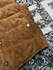 Colestore Brunello Cucinelli Suede down vest Brown 242M0PCL2013 - 3
