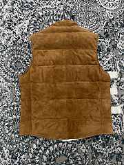 Colestore Brunello Cucinelli Suede down vest Brown 242M0PCL2013 - 4