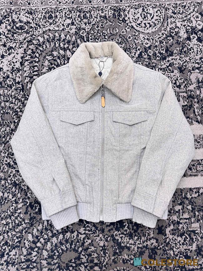 Colestore Louis Vuitton Ski Wool Blouson With Shearling Collar 1AGIRY - 1
