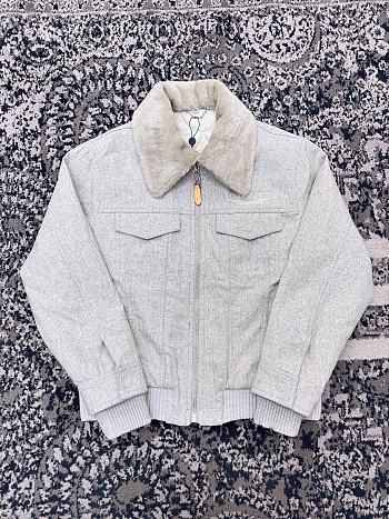 Colestore Louis Vuitton Ski Wool Blouson With Shearling Collar 1AGIRY