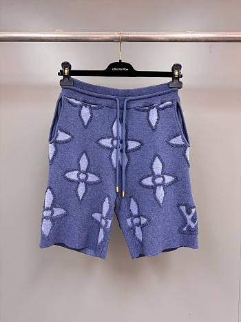 Colestore Louis Vuitton Textured Cotton Knit Shorts 1AGJSI