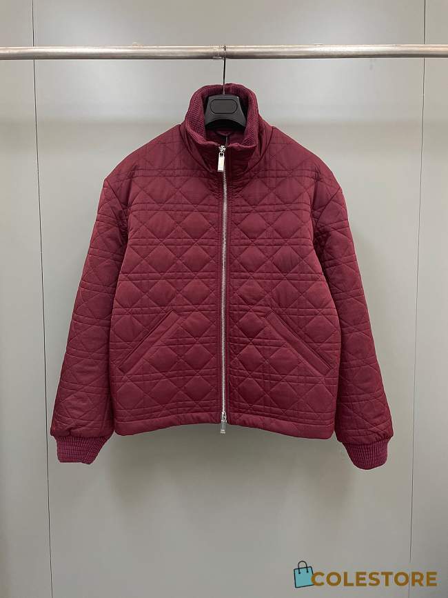 Colestore Dior Cannage Jacket Burgundy Technical Fabric - 1