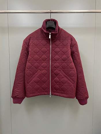 Colestore Dior Cannage Jacket Burgundy Technical Fabric