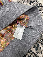 Colestore Dior Oblique Sweater Gray and Pink Virgin Wool Jacquard - 6