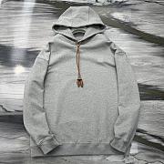 Colestore Loewe Relaxed fit hoodie in cotton Grey Melange - 1