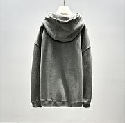 Colestore Loewe Relaxed fit hoodie in cotton Grey Melange - 2