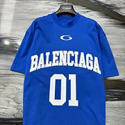 Colestore Balenciaga SS25 Basketball Series Tee in Blue  - 5