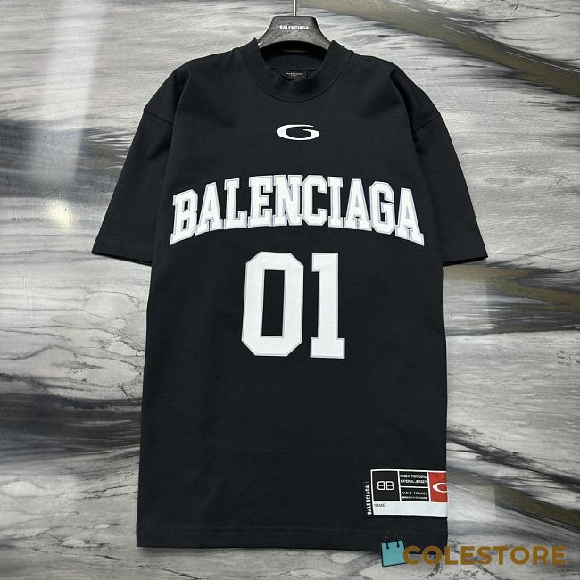 Colestore Balenciaga SS25 Basketball Series Tee in Black  - 1