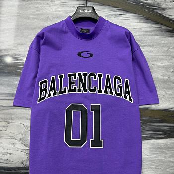Colestore Balenciaga SS25 Basketball Series Tee in Purple 