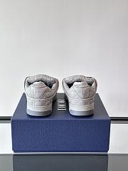 Colestore Dior B9S Skater Limited And Numbered Edition Cannage Kumo Leather Low Top Sneakers White - 2