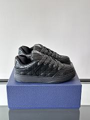 Colestore Dior B9S Skater Limited And Numbered Edition Cannage Kumo Leather Low Top Sneakers Black - 6