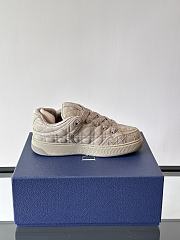 Colestore Dior B9S Skater Limited And Numbered Edition Cannage Kumo Leather Low Top Sneakers Beige - 4