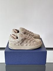 Colestore Dior B9S Skater Limited And Numbered Edition Cannage Kumo Leather Low Top Sneakers Beige - 2