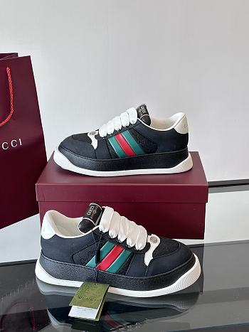 Colestore Gucci Men's GG Screener sneaker with Web Black