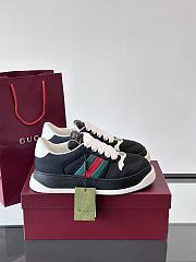Colestore Gucci Men's GG Screener sneaker with Web Black - 6