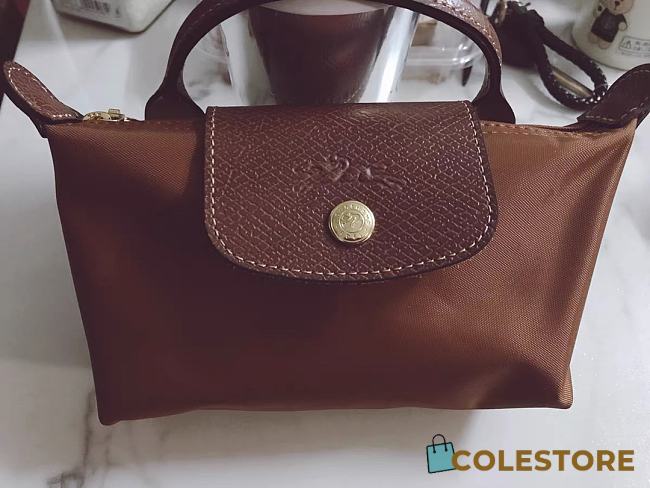 Colestore Longchamp Le Pliage Original Mini Bag Brown 17 x 11 x 5,5 cm - 1