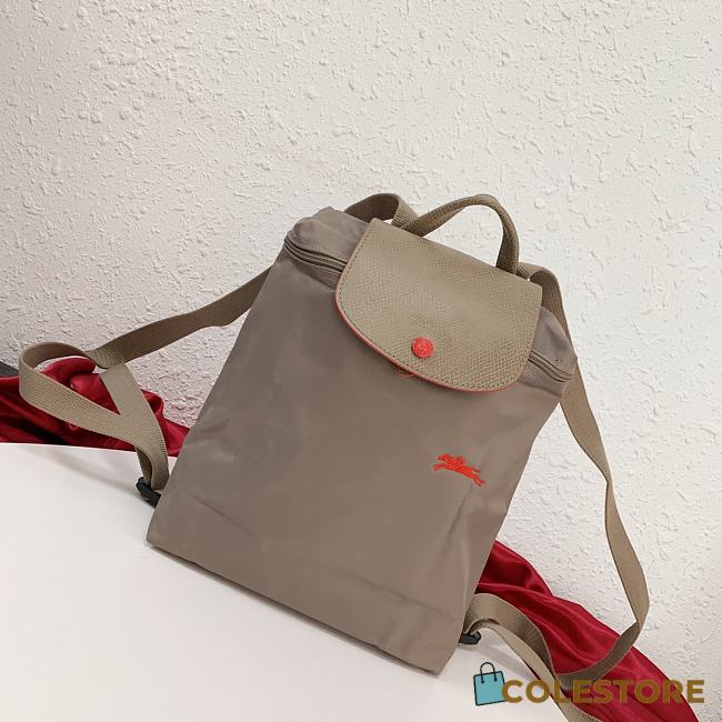 Colestore Longchamp Le Pliage Backpack Grey  - 1