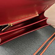 Colestore Valentino Garvani Vain Shoulder Bag In Crocodile Leather Red 24 x 16 x 8 cm - 2