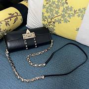 Colestore Valentino Garavani Rockstud leather shoulder bag Black 26 x 13 x 7 cm - 5