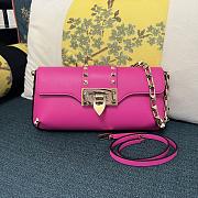 Colestore Valentino Garavani Rockstud leather shoulder bag Hot Pink 26 x 13 x 7 cm - 1
