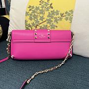 Colestore Valentino Garavani Rockstud leather shoulder bag Hot Pink 26 x 13 x 7 cm - 5