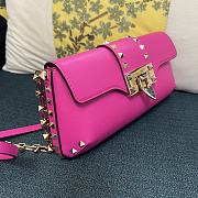 Colestore Valentino Garavani Rockstud leather shoulder bag Hot Pink 26 x 13 x 7 cm - 4