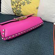 Colestore Valentino Garavani Rockstud leather shoulder bag Hot Pink 26 x 13 x 7 cm - 3