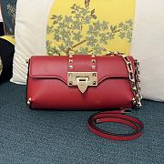 Colestore Valentino Garavani Rockstud leather shoulder bag Red 26 x 13 x 7 cm - 1