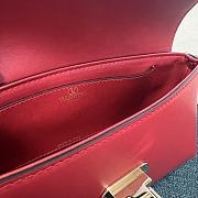 Colestore Valentino Garavani Rockstud leather shoulder bag Red 26 x 13 x 7 cm - 6