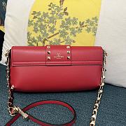 Colestore Valentino Garavani Rockstud leather shoulder bag Red 26 x 13 x 7 cm - 5
