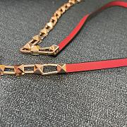 Colestore Valentino Garavani Rockstud leather shoulder bag Red 26 x 13 x 7 cm - 4