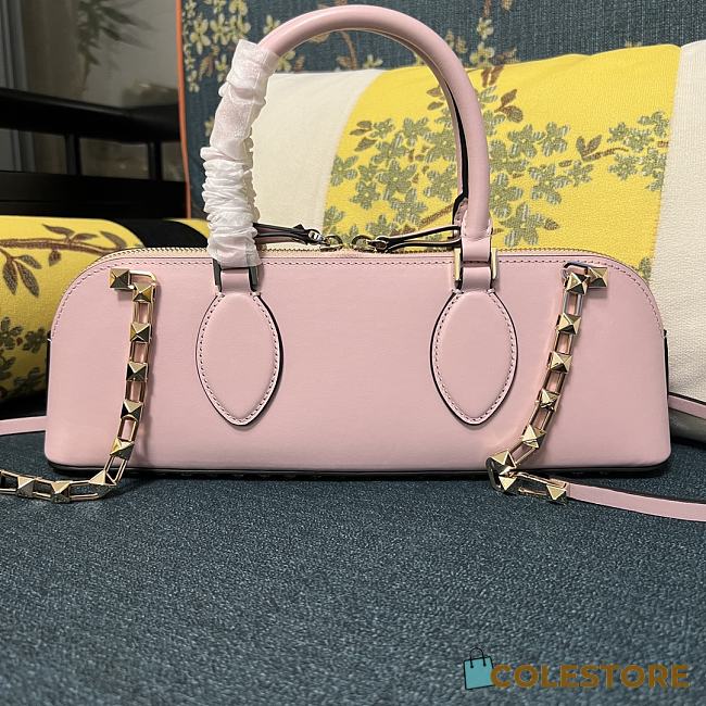Colestore Valentino Garavani leather Rockstud East-West handbag Pink 34 x 11 x 8 cm - 1