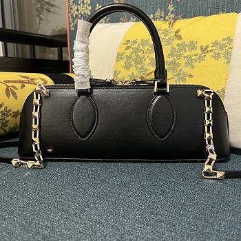 Colestore Valentino Garavani leather Rockstud East-West handbag Black 34 x 11 x 8 cm